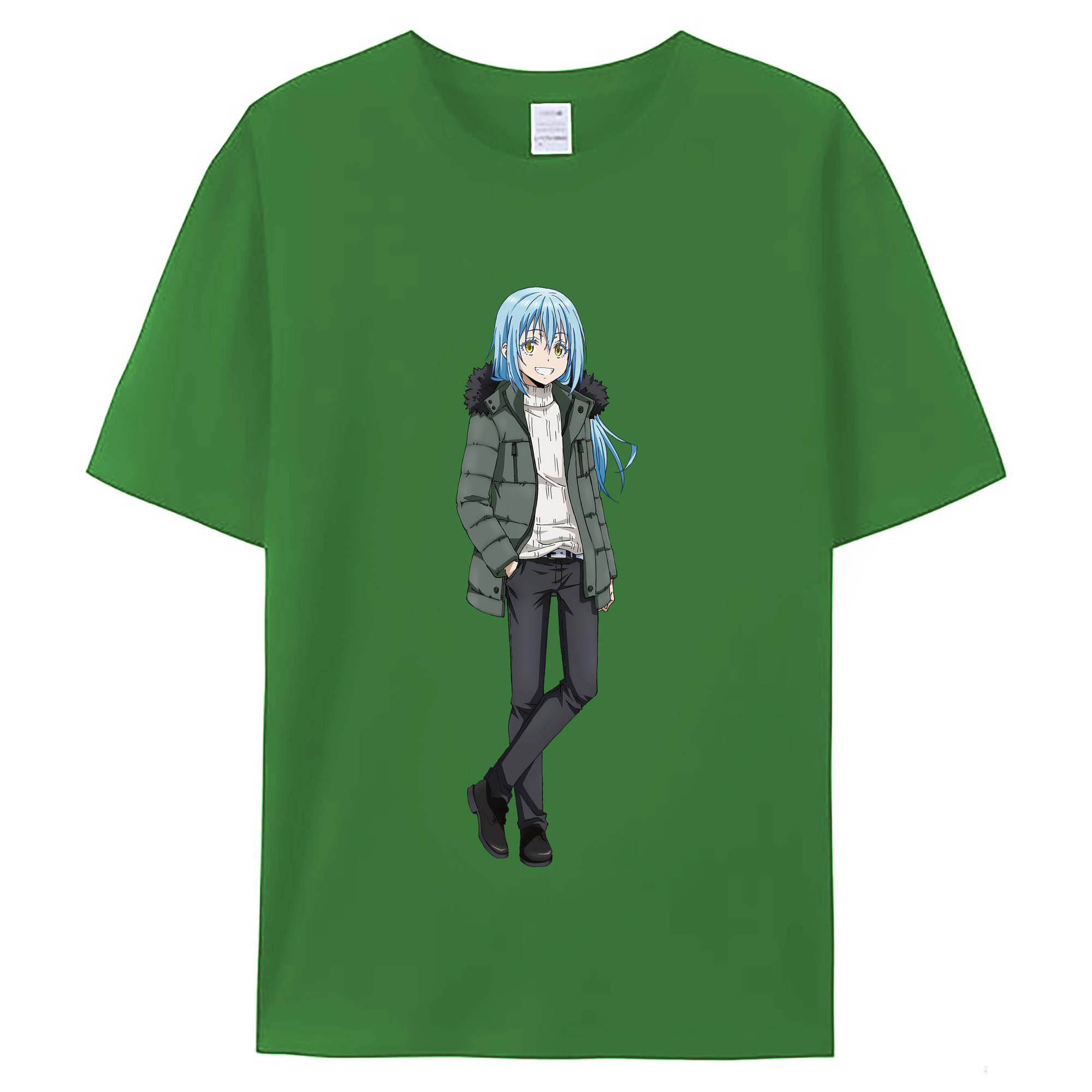 （画像用） 転スラ Regarding Reincarnated to Slime レディースカジュアルプリントTシャツ（綿100％）